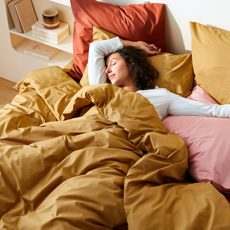 La housse de couette en percale de coton bio