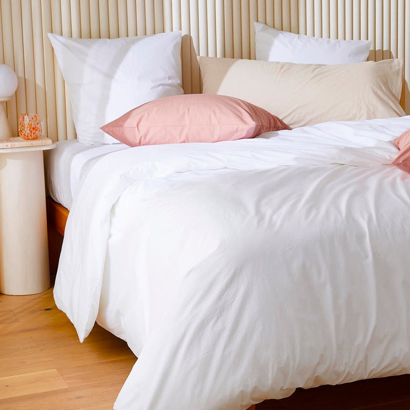 La housse de couette en percale de coton bio