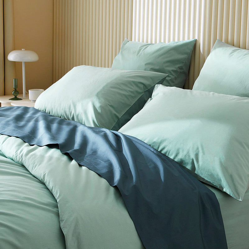La housse de couette en percale de coton bio