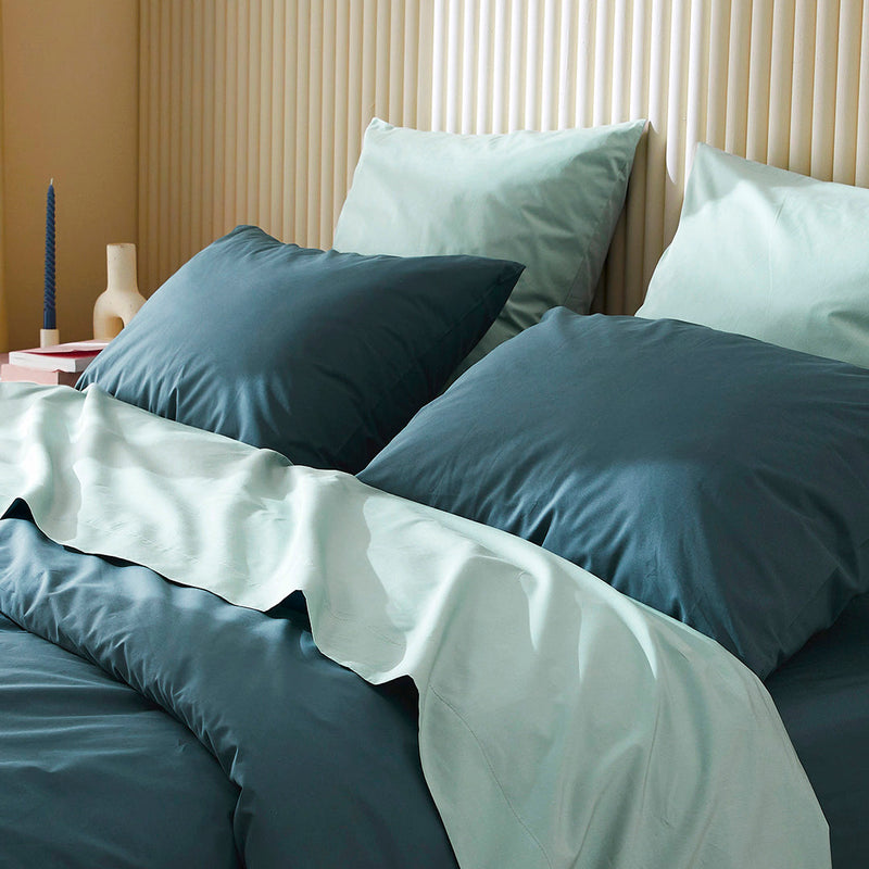 La taie d'oreiller en percale de coton bio