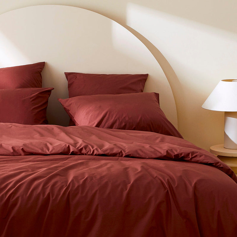 La housse de couette en percale de coton bio