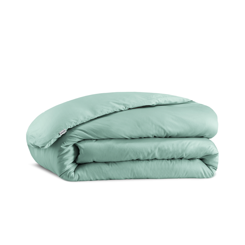 La housse de couette en satin de coton bio