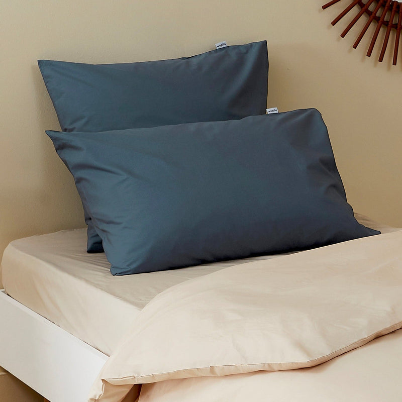 Taie d'oreiller enfant en percale de coton bio