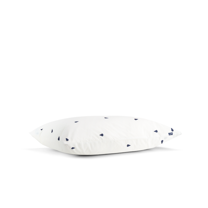 2 taies d'oreiller en percale de coton bio