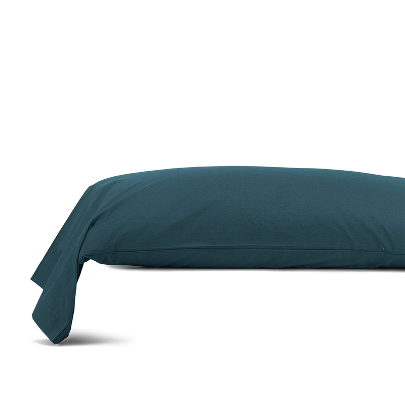 La taie de traversin en percale de coton bio