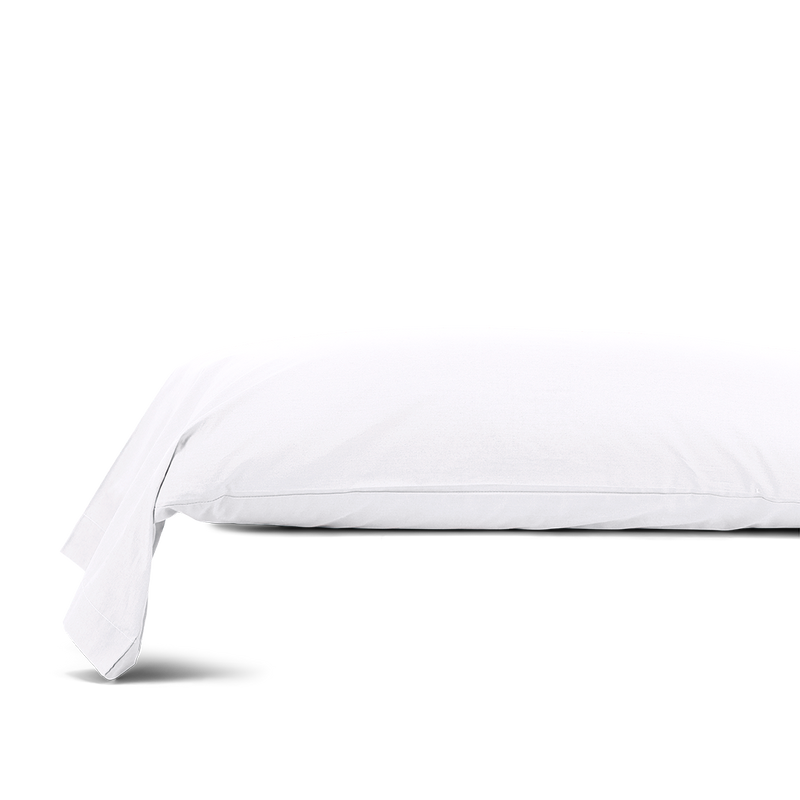 La taie de traversin en percale de coton bio