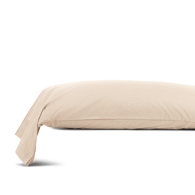La taie de traversin en percale de coton bio