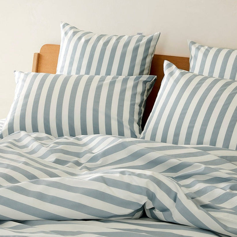 2 taies d'oreiller en percale de coton bio