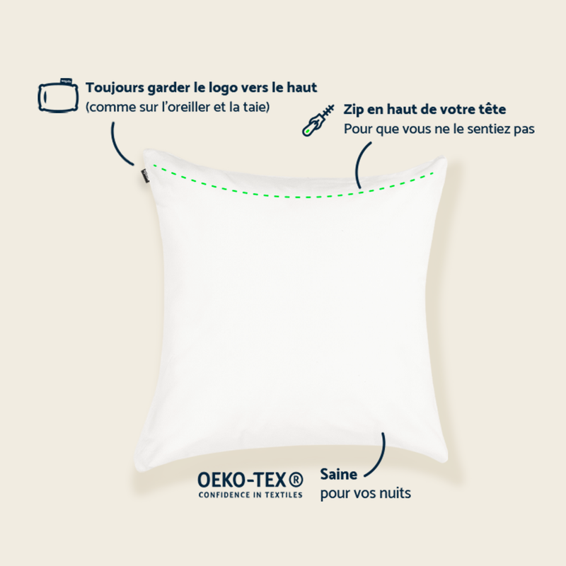 2 sous-taies d’oreiller