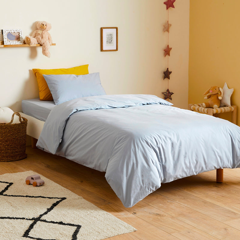 Taie d'oreiller enfant en percale de coton bio
