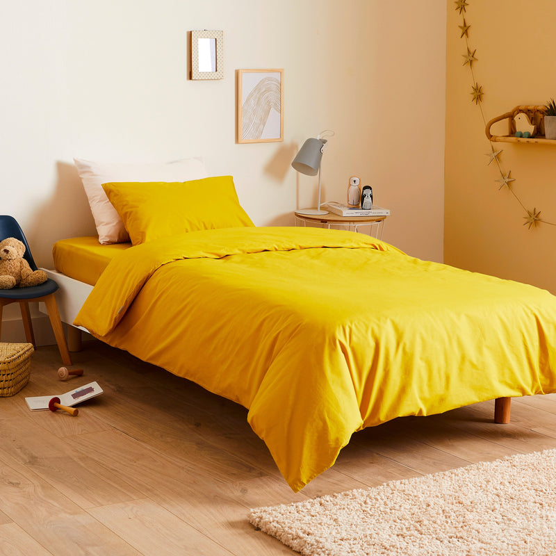 Taie d'oreiller enfant en percale de coton bio