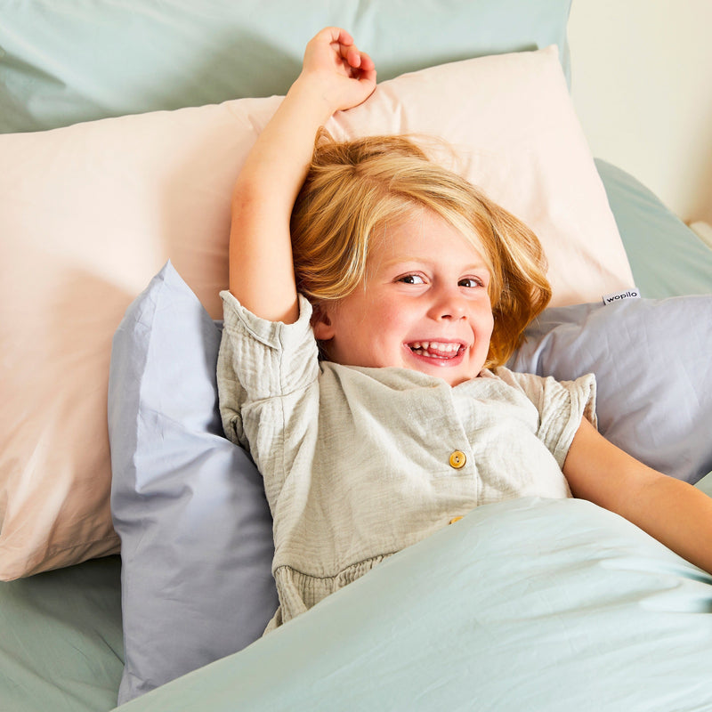 Taie d'oreiller enfant en percale de coton bio