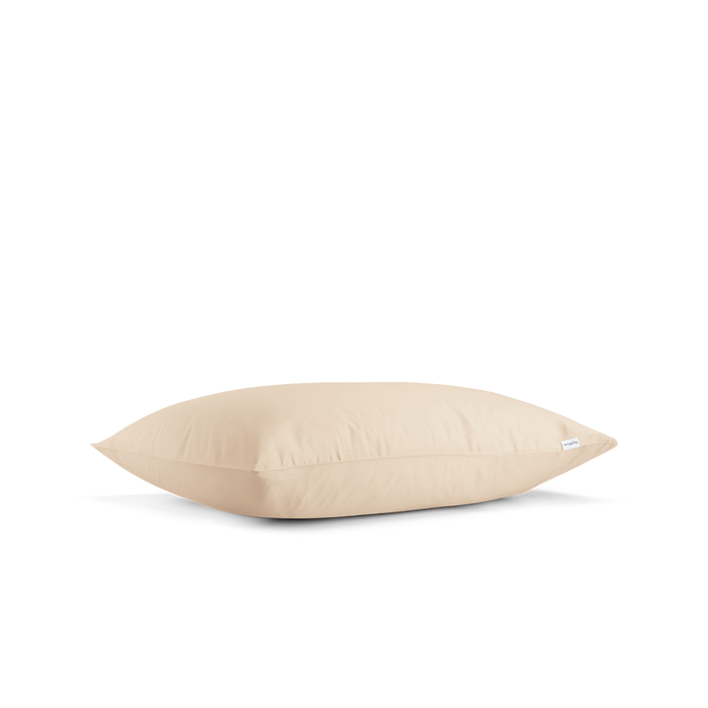 2 taies d'oreiller en satin de coton bio