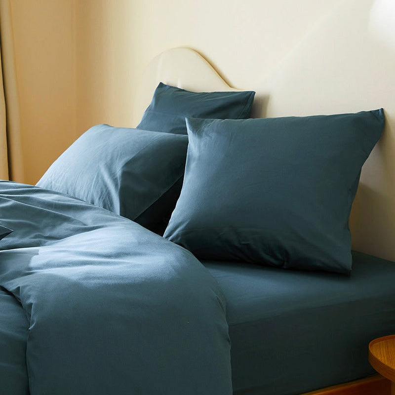 La taie d'oreiller en satin de coton bio