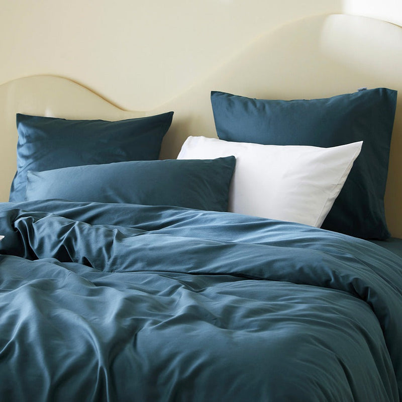 La taie d'oreiller en satin de coton bio