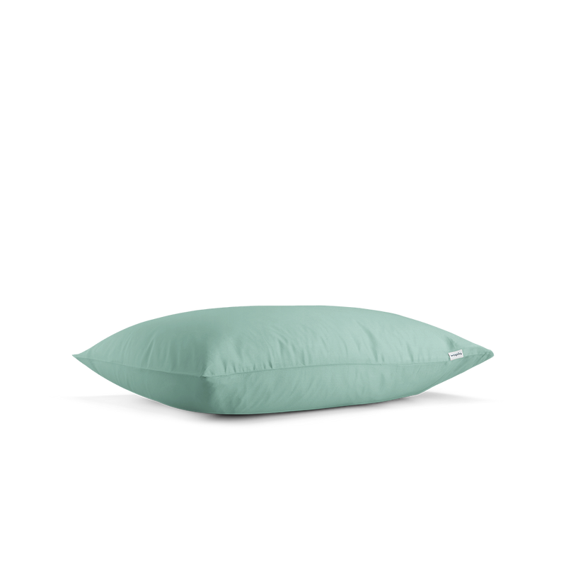 2 taies d'oreiller en satin de coton bio