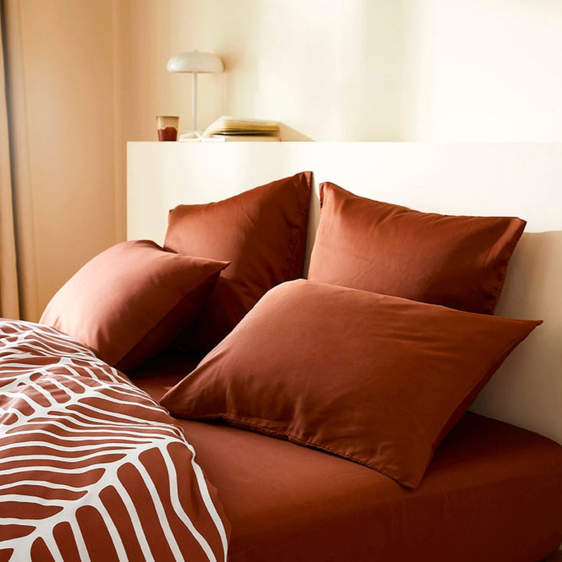 La taie d'oreiller en Tencel™ - Terracotta