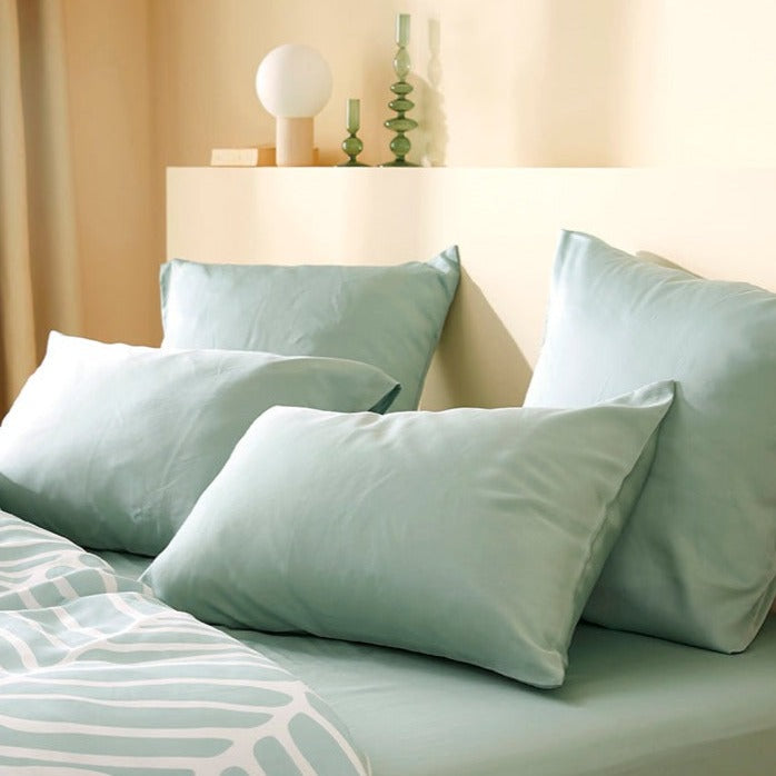 La taie d'oreiller en Tencel™ - Vert d'eau