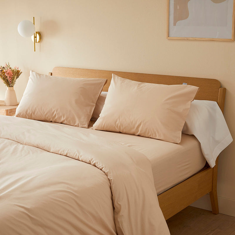 La taie de traversin en percale de coton bio