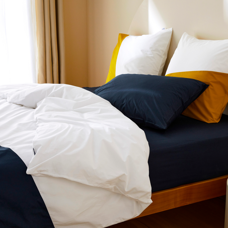 La housse de couette en percale de coton bio