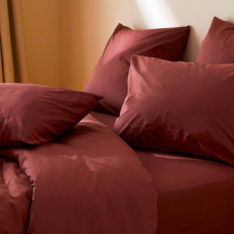La housse de couette en percale de coton bio