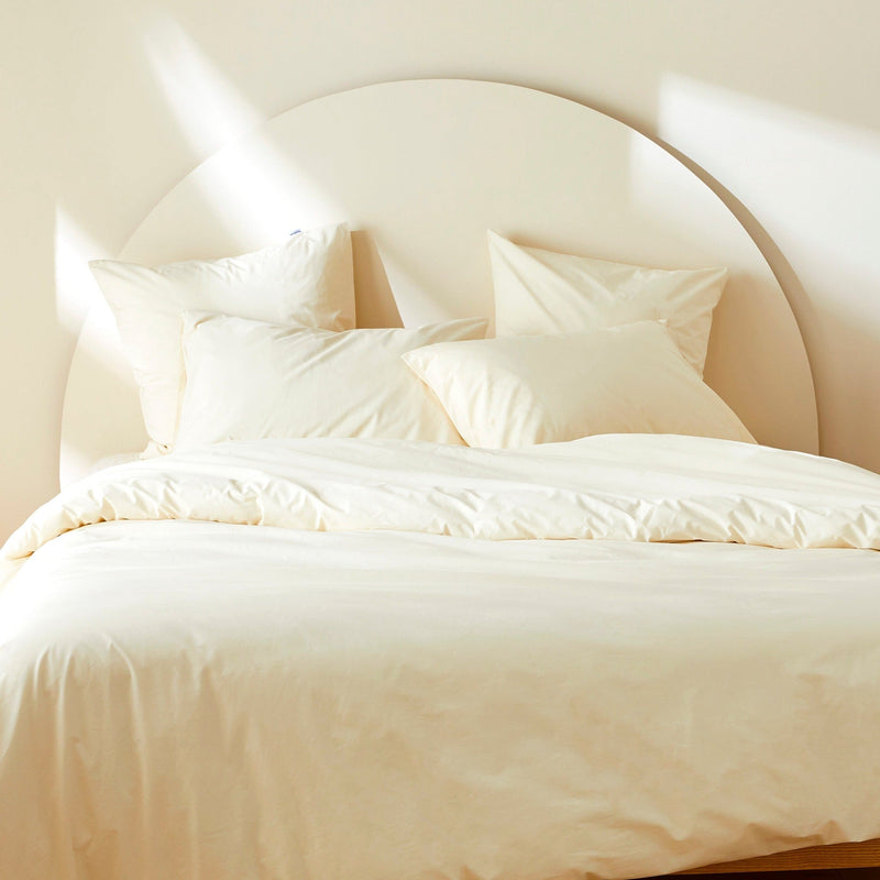 La housse de couette en percale de coton bio - Naturel