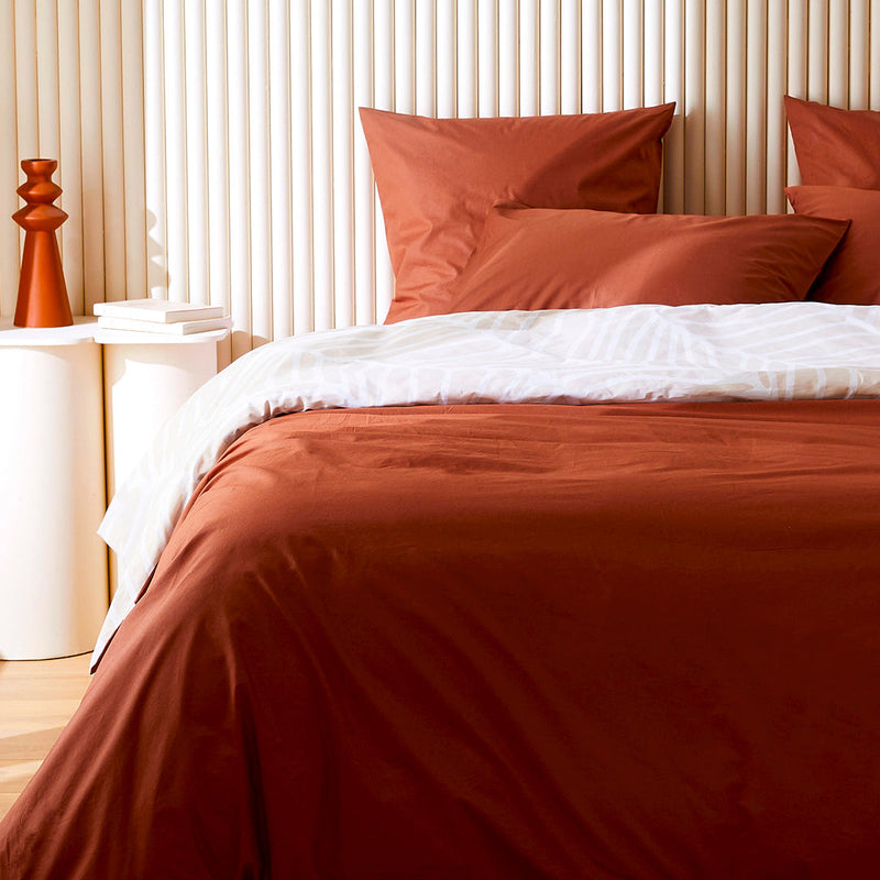 La housse de couette en percale de coton bio