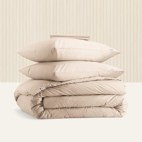 La parure de lit en percale de coton bio