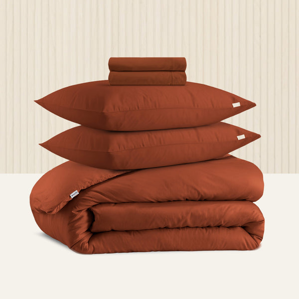 La parure de lit en satin de coton bio