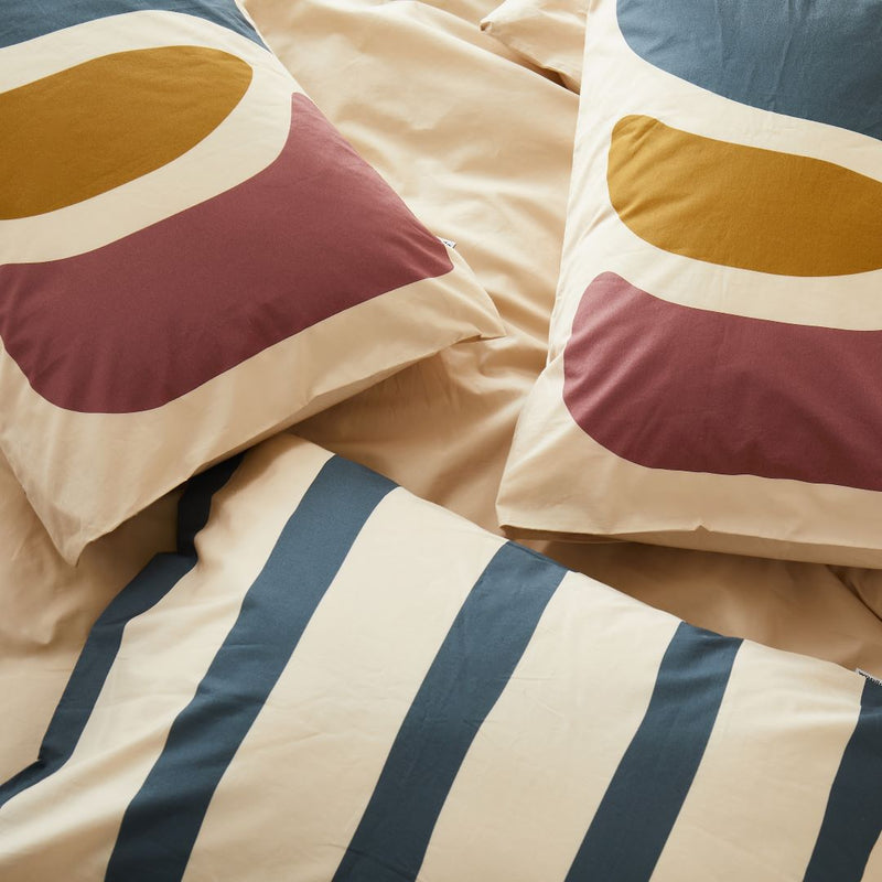 2 taies d'oreiller en percale de coton bio