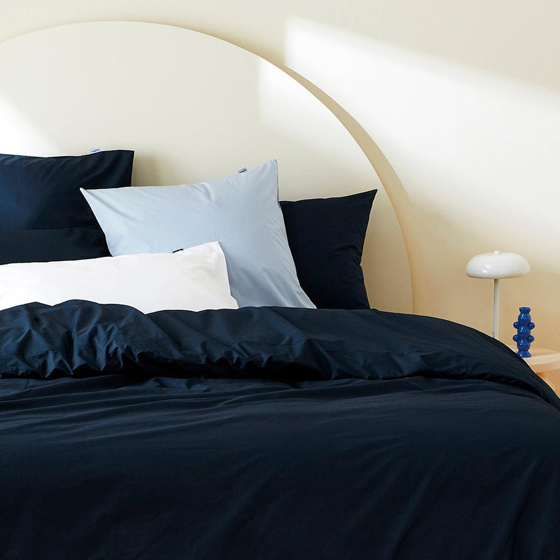 La taie d'oreiller en percale de coton bio