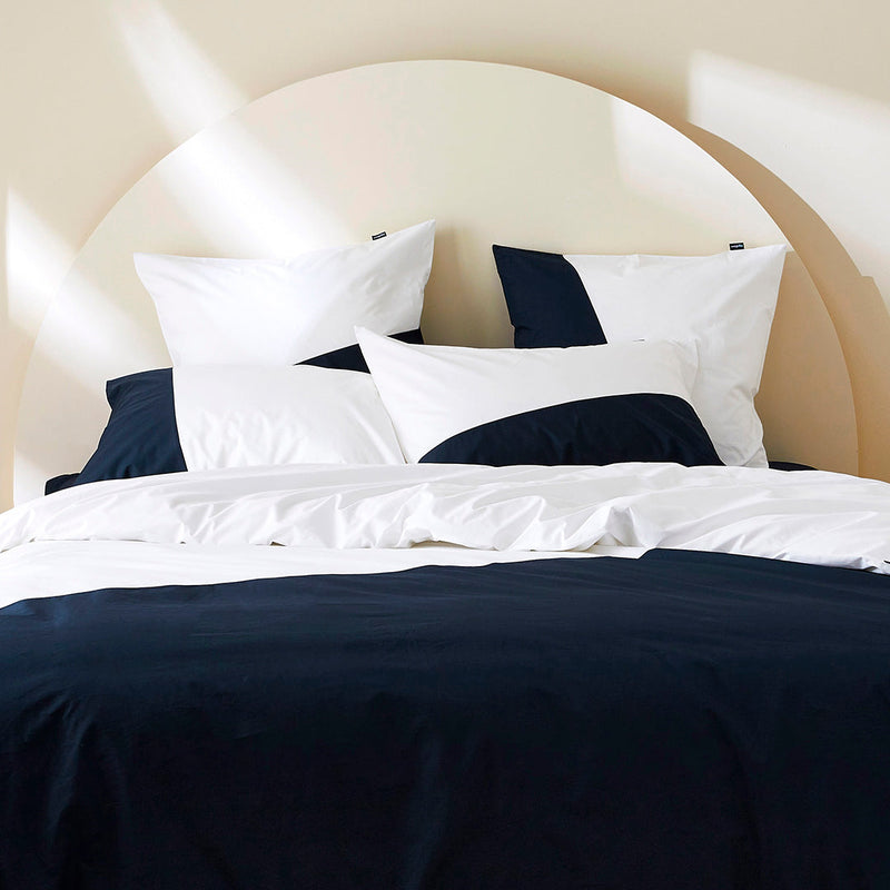 2 taies d'oreiller en percale de coton bio