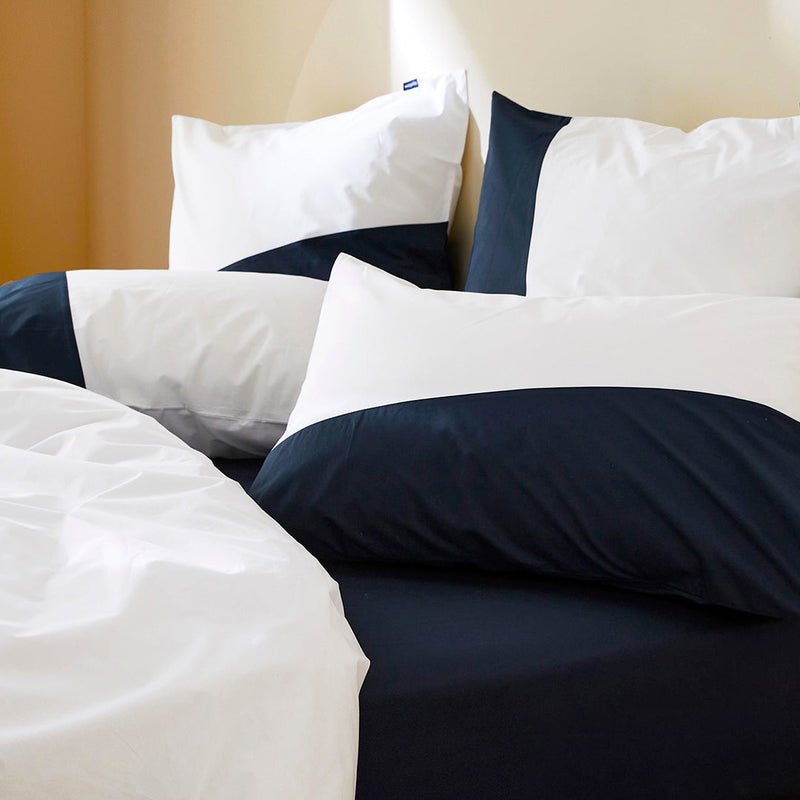 2 taies d'oreiller en percale de coton bio