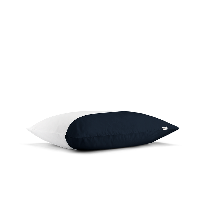 2 taies d'oreiller en percale de coton bio