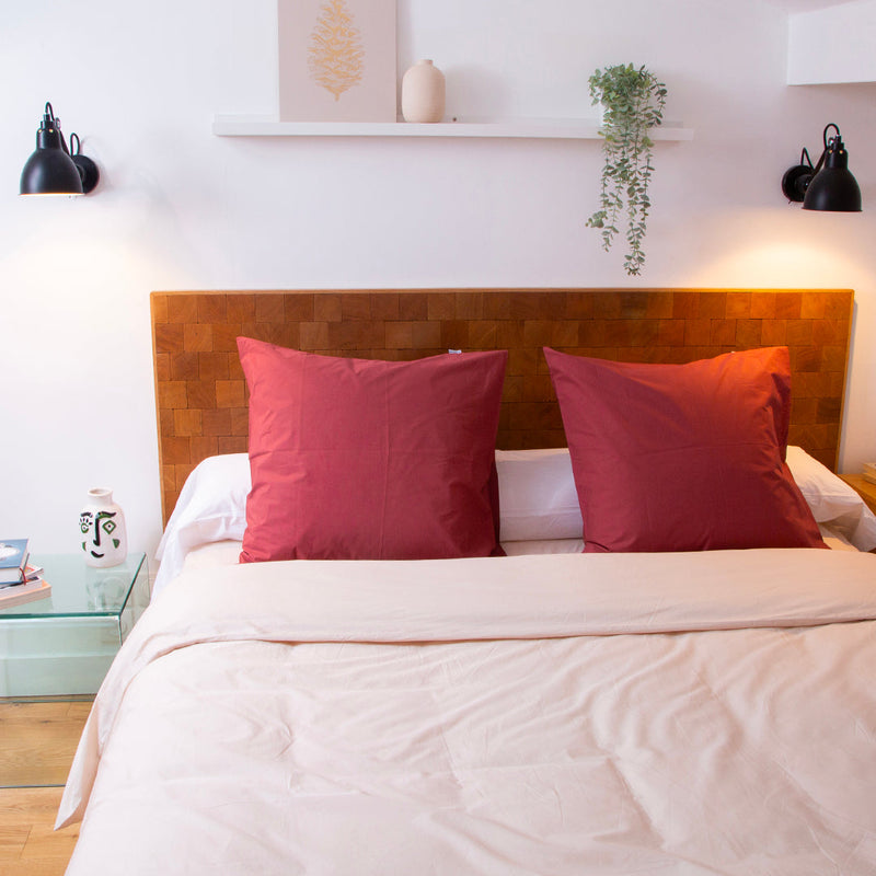 La taie de traversin en percale de coton bio